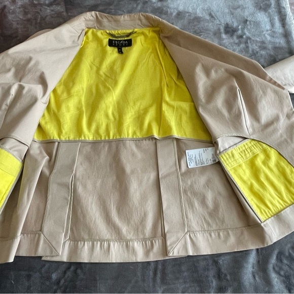 Escada Sport Light Chino Khaki Blazer Jacket Size 42/ Large Classic Career - Picture 10 of 16